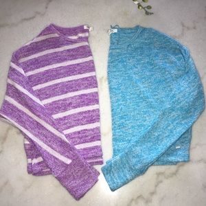 Bundle of 2 crop sweaters